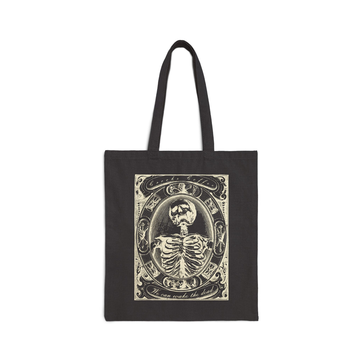 We can wake the dead Tote Bag — Gothic Cotton Canvas Tote