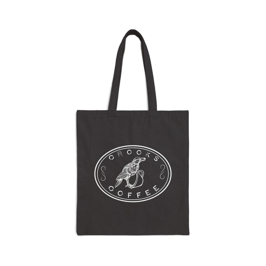 Crooks logo Canvas Tote — 'Crook's Coffee' Eco Grocery Bag