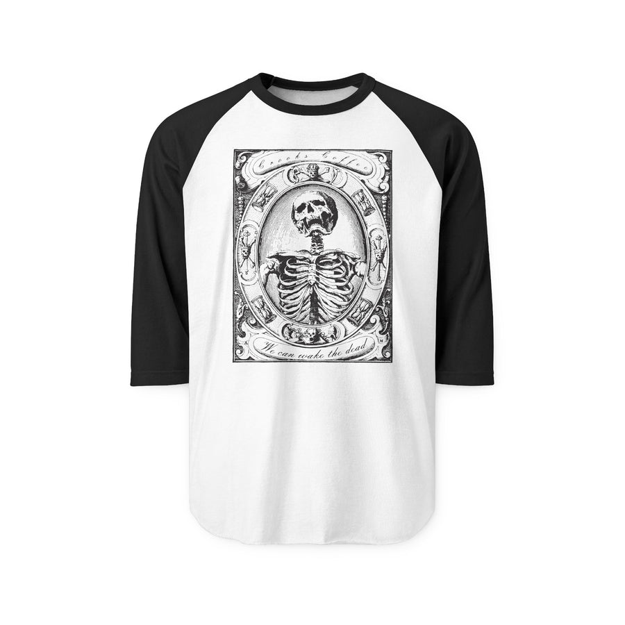 We can wake the dead Raglan Shirt — Vintage style Baseball Tee
