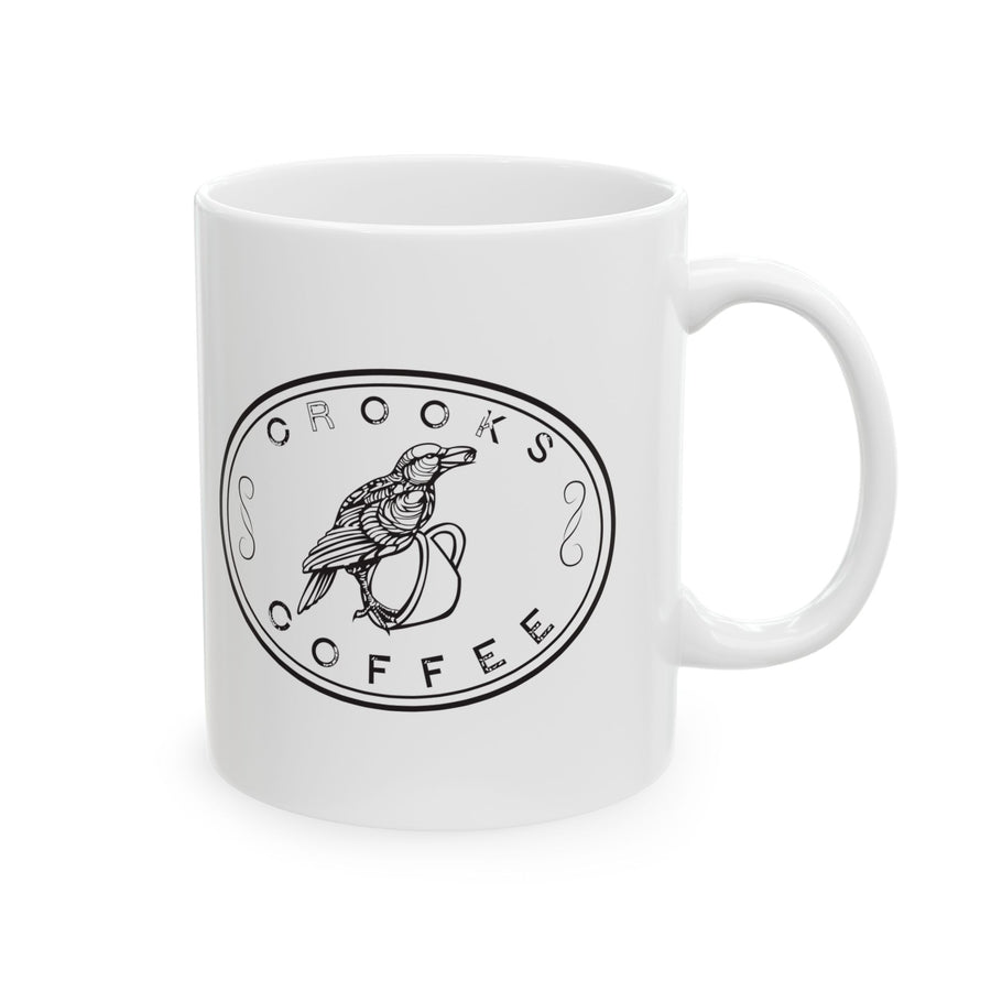 Crooks Logo Ceramic Mug, (11oz, 15oz)