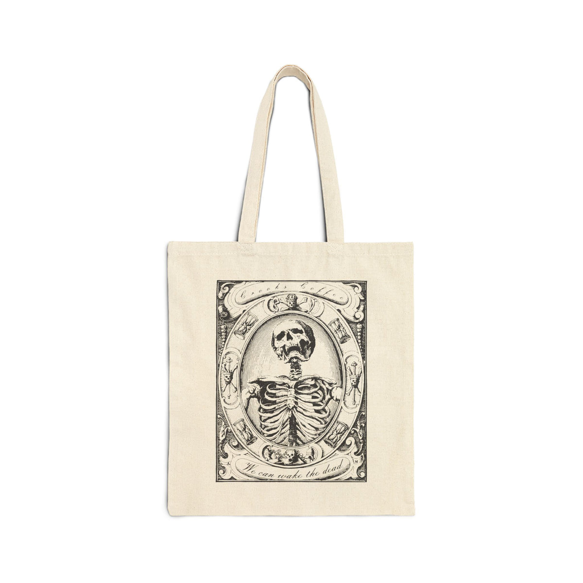 We ca wake the dead Tote Bag — Gothic Cotton Canvas Tote
