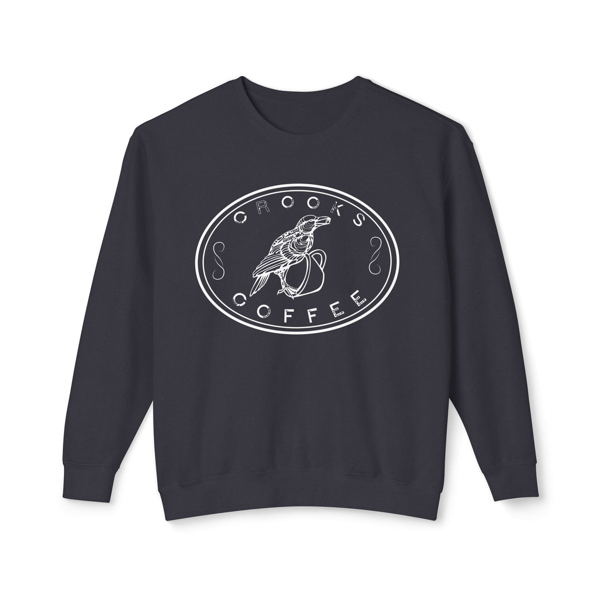 Crooks Coffee logo Crewneck Sweatshirt  Pullover